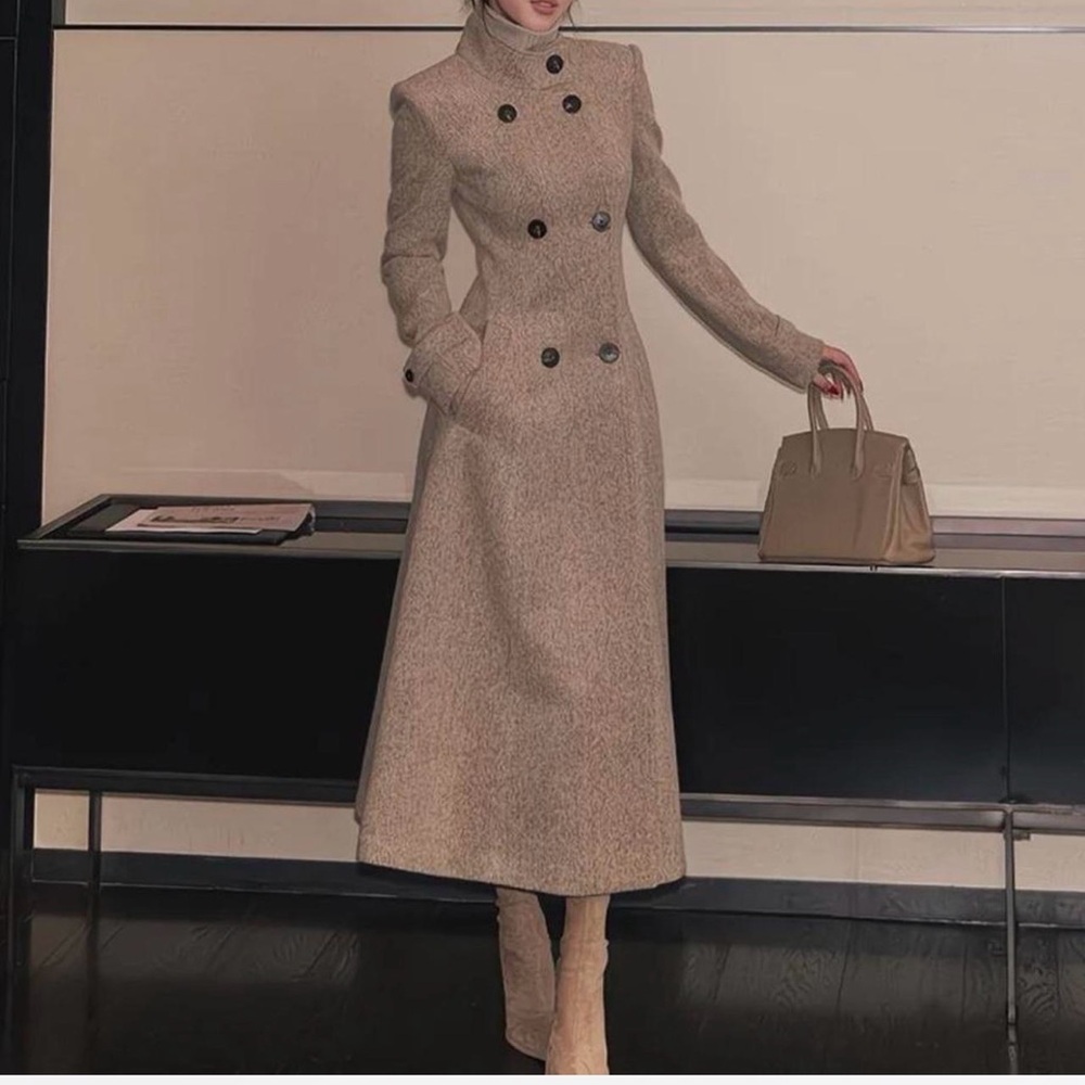 Double Breasted Fitted Coat